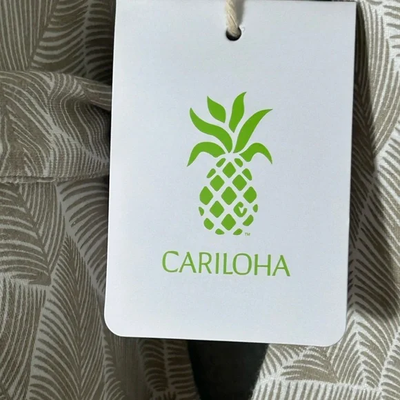 Cariloha Robe Womens Size L/XL Floral Tropical Soft Bamboo Blend Stretch Belted - Picture 4 of 9